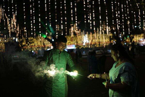 Indian shop light festival